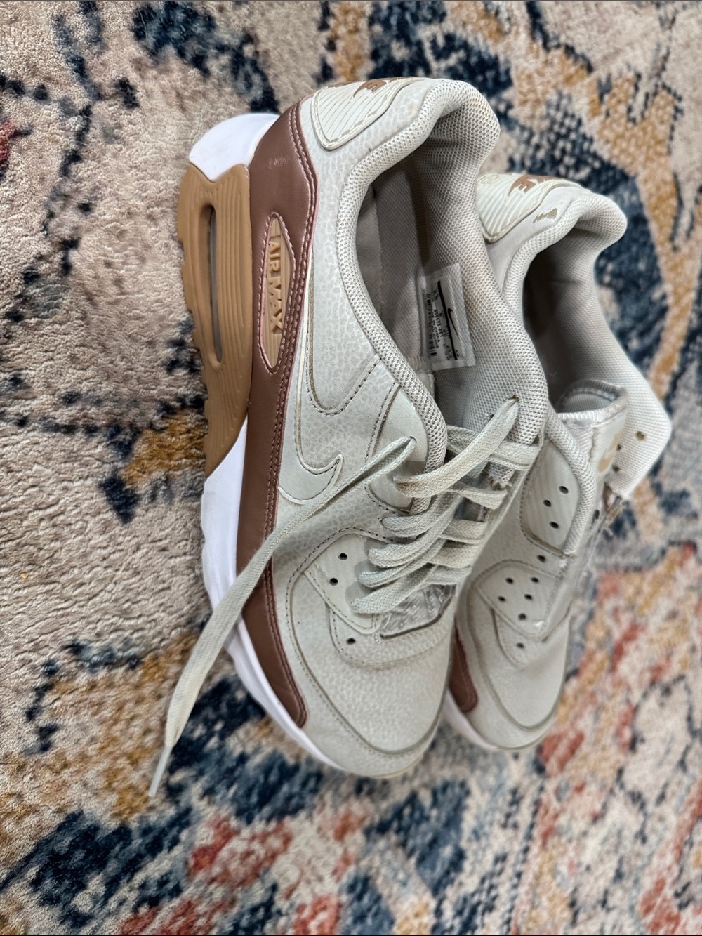 Nike Air Max Sneakers in Beige and Brown